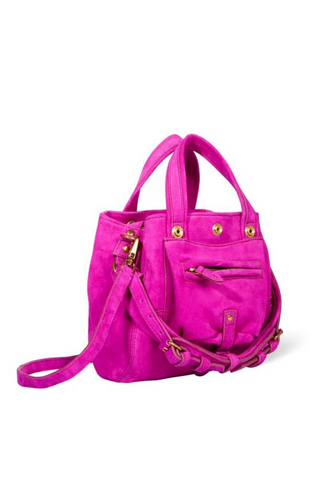 Billy Nano Bag | Fuxia Split Suede