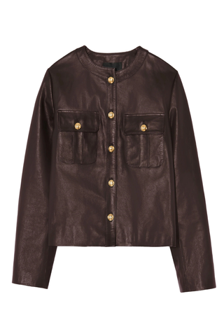 Kitra Leather Jacket | Brown