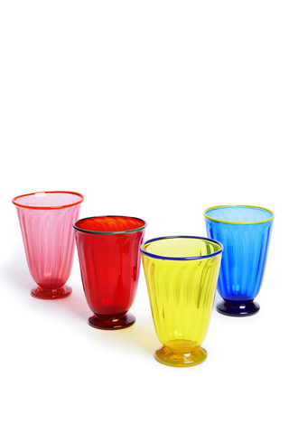 Rainbow Glasses Set Of 4 | Mixed