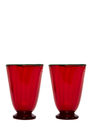 Rainbow Glasses Set Of 2 | Red