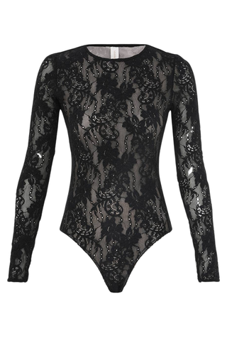 Lace Bodysuit | Black