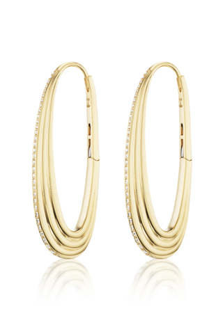 Large Ziggy Hoop Earrings