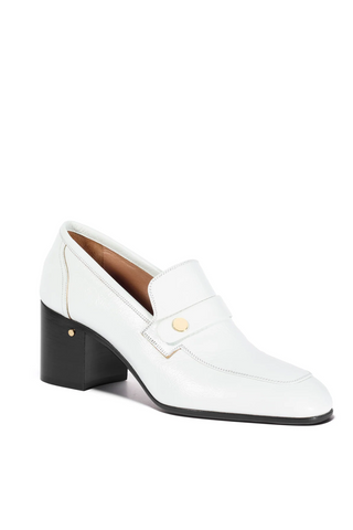 Tracy Lamb Loafer | White