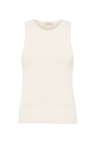 Linen Silk Blend Tank | Salt