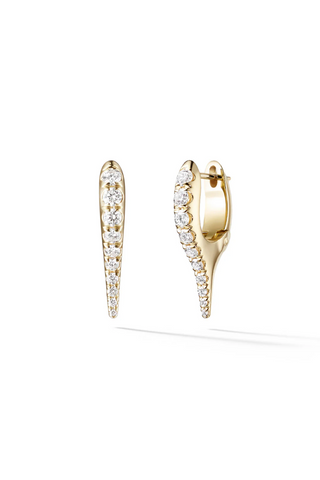 Lola Needle Earrings Mini | Diamonds