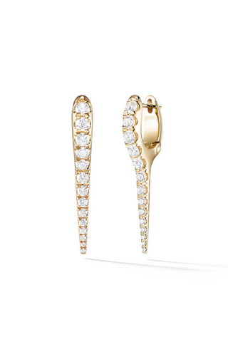 Lola Needle Earrings Small | Diamonds