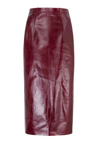 Lorelei Skirt | Oxblood Leather