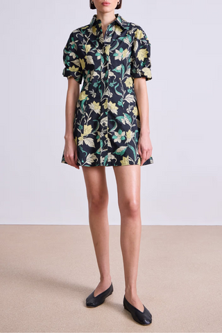 Luz Mini Dress | Essa Floral Citron