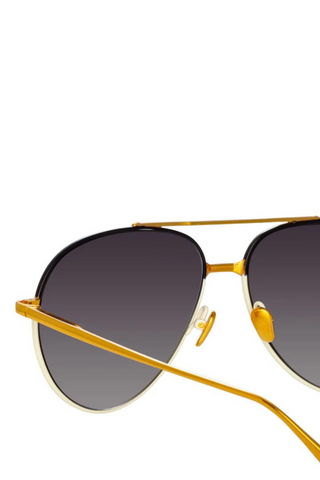 Marcelo Aviator Sunglasses | Black & Cream