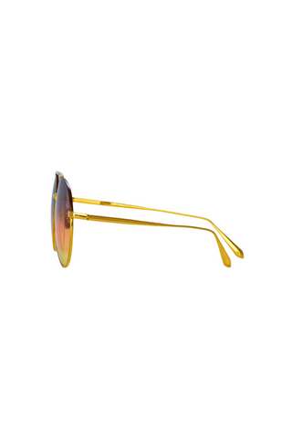 Marcelo Aviator Sunglasses | Yellow Gold