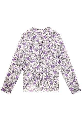 Maria Blouse | Ecru/Lilac