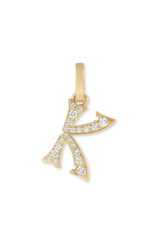 Custom Diamond Letter Charm | K