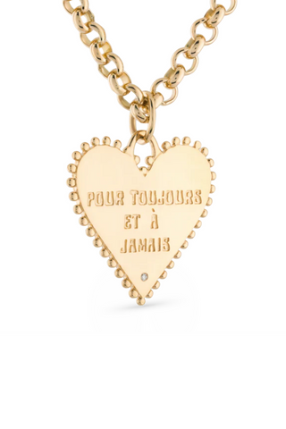Large Toujours Heart Charm