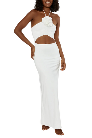 Catteleya Maxi Dress | White