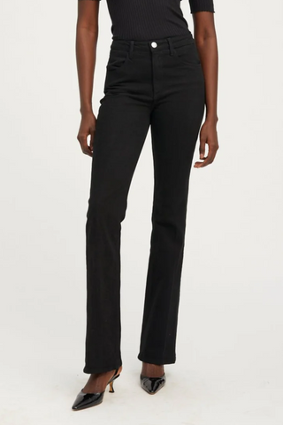 Ella Micro Flare Jean | Washed Black