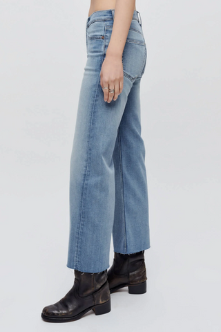 Mid Rise Wide Leg Crop Jean | Marea