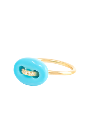 Mini Stone Mariner Ring | Turquoise