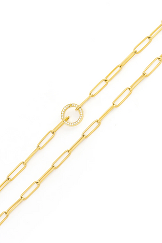 Mini Charm Chain | Diamond Clasp