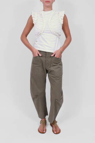 Val Sleeveless Ruffled Top | Pristine