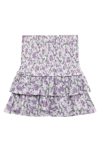 Naomi Skirt | Ecru/Lilac