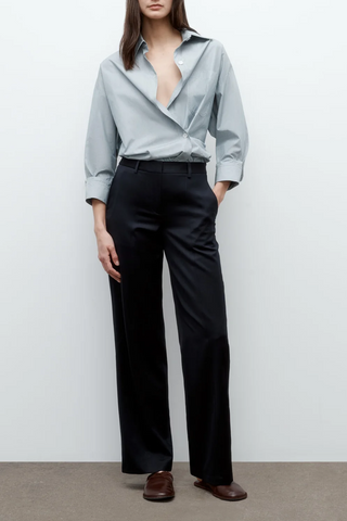 New Earl Shirt | Pinegrove / White