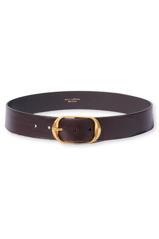 Nili Belt | Dark Brown/Antique Brass