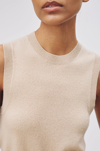 May Sweater Tank | Taupe