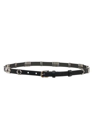 Odena Belt | Black/Silver