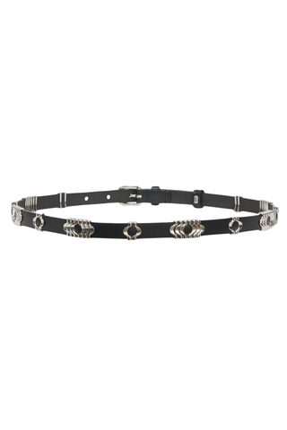 Odena Belt | Black/Silver