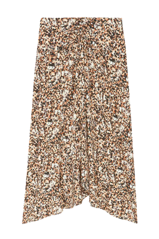 Olena Stretch Skirt | Ochre / Ecru