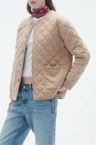 Quilted Liner Jacket In Cashmere Blend | Dune