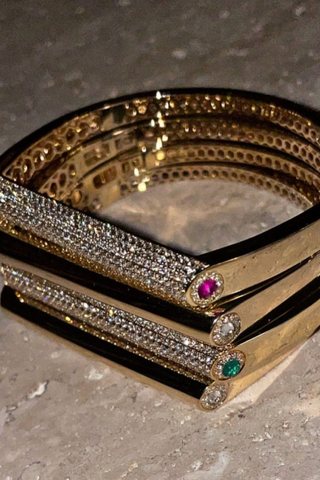 Bangle Grace | Diamonds & Emeralds