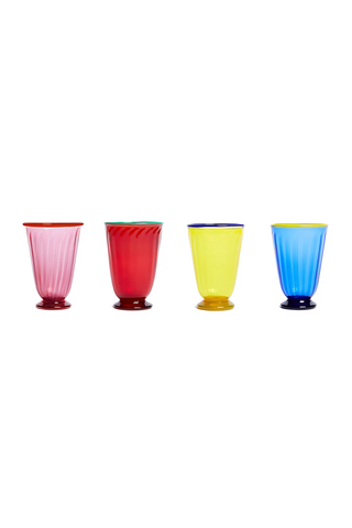 Rainbow Glasses Set Of 4 | Mixed