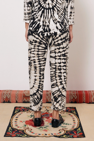 Easy Cuff Pant | Black/Dirty White