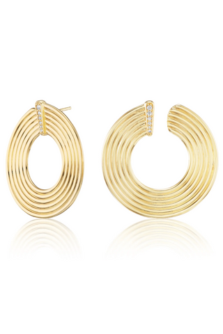 Record Crescent Earrings