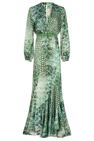 Remy Dress | Emerald Animal Print