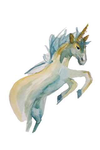 Fantasy Motif Signet Pendant | Unicorn