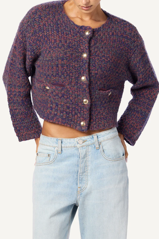 Charlene Cropped Welt Pocket Jacket | Cimarron Multi