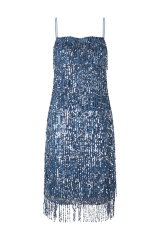Astella Dress Midi | Blue
