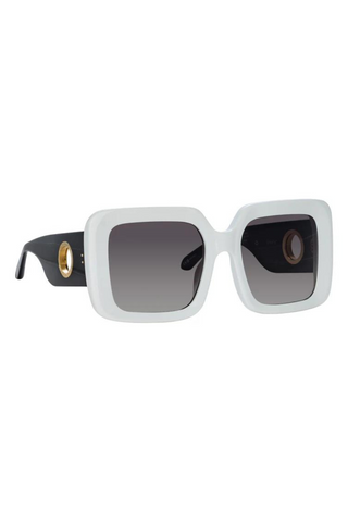 Shelly Oversized Sunglasses | White
