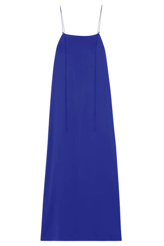 Silk Strap Dress | Electric Blue