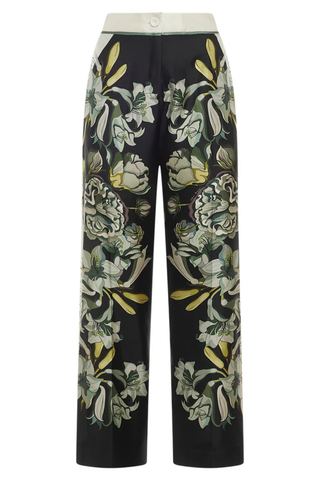 Silk Trousers | Roses And Daffodils