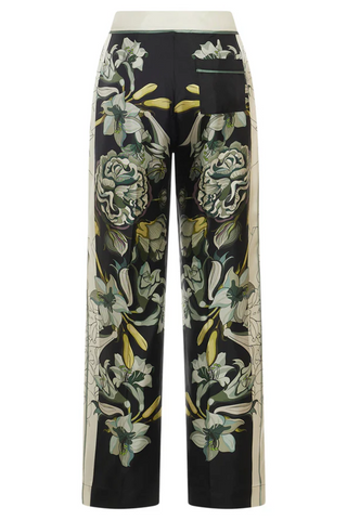 Silk Trousers | Roses And Daffodils