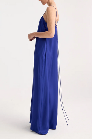 Silk Strap Dress | Electric Blue