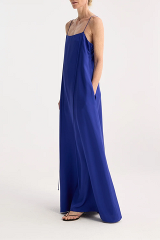 Silk Strap Dress | Electric Blue