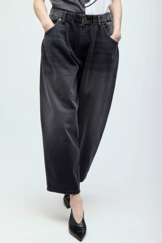 Silverlake Elastic Waist Jeans | Washed Charcoal