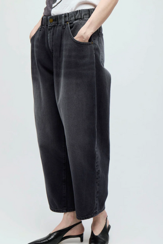 Silverlake Elastic Waist Jeans | Washed Charcoal