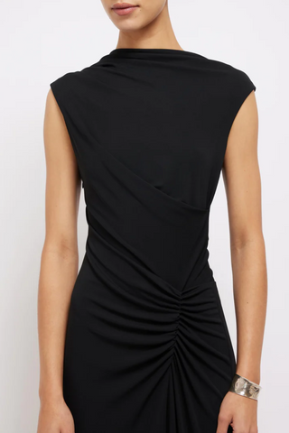Acacia S/L Midi Dress | Black