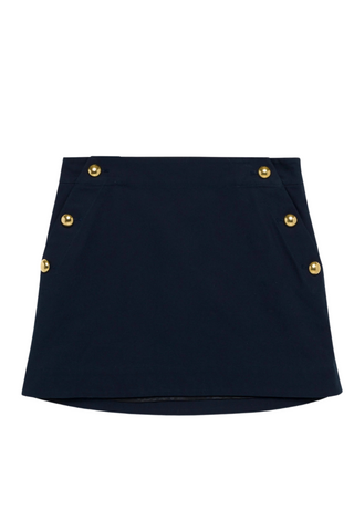 Kamille Buttoned Mini Skirt | Midnight