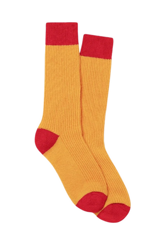 The Soft Socks | Sungold/True Red